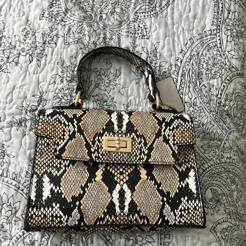 Shein Snakeskin Print Mini Bag